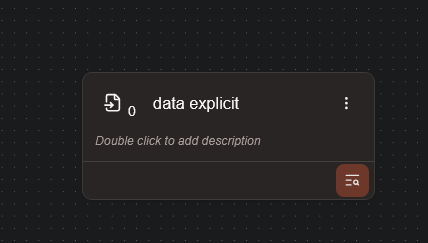 Configuring a data explicit
