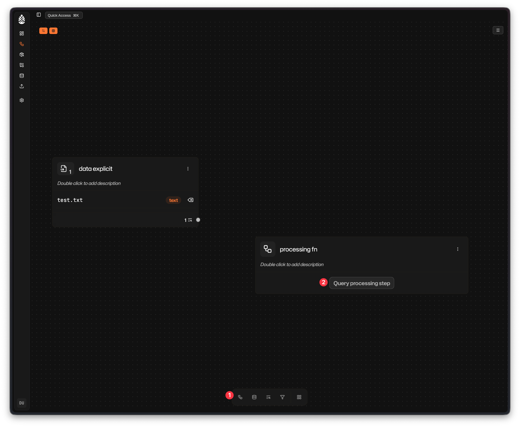 Creating a processing step